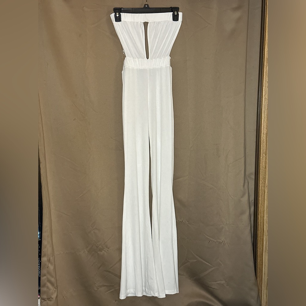 BNWT Kiki Riki Luxe Paradise Strapless Jumpsuit Size: Small
